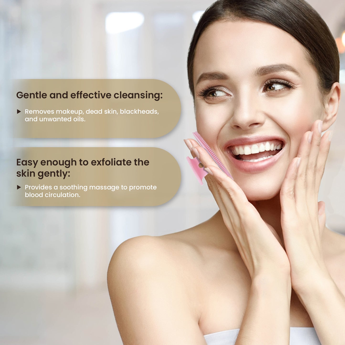 Glowsavy Exfoliating Manual Facial Skin Scrubber-2 Pack