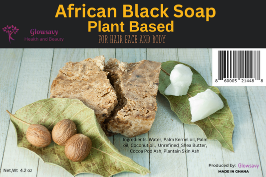 African Black Soap, Plant Based, Authentic 