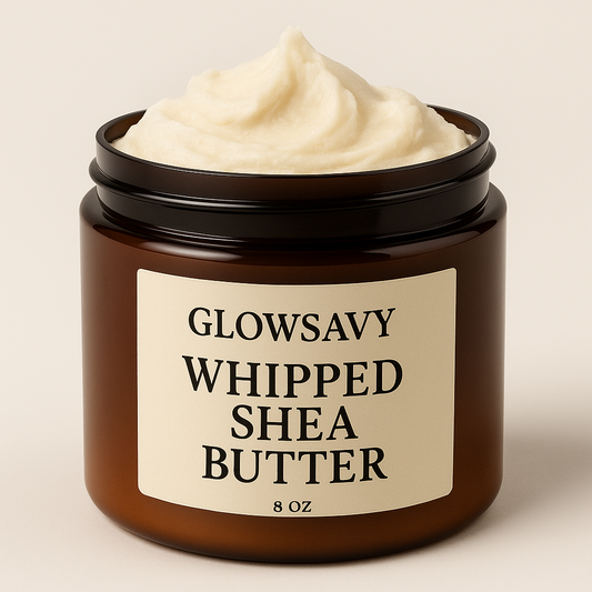 Hand-whipped to creamy perfection, this 100% Ghana shea butter melts into skin and hair—your daily glow ritual, redefined.
